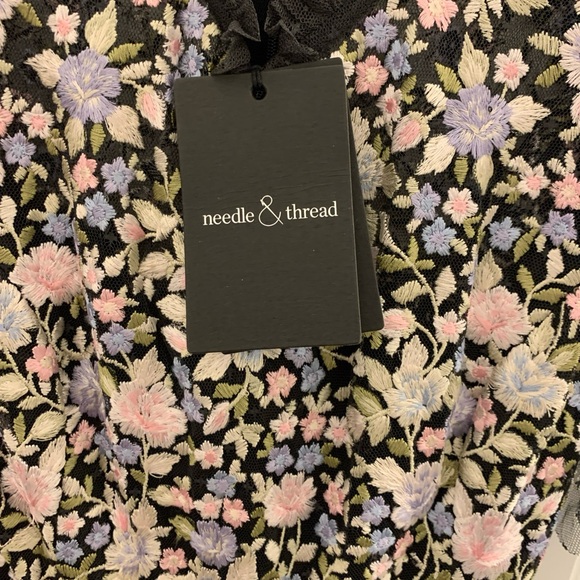 Needle And Thread Rose Dream Ankle Black Gown with Tags Worn Once - Picture 6 of 7